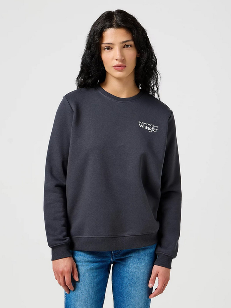 Світшот жіночий Wrangler 112356510 M Темно-сірий від Rozetka на платформі USKIDKA Акція на Світшот жіночий Wrangler 112356510 M Темно-сірий від Rozetka