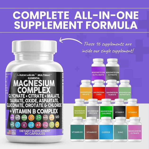 Премиальная добавка комплекс магния Clean Nutraceuticals Magnesium