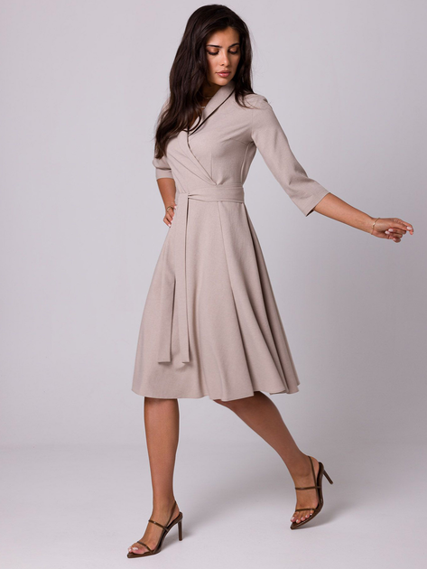 Плаття жіноче BeWear B255 1411549 XL Бежеве (5905563705568) - зображення 3