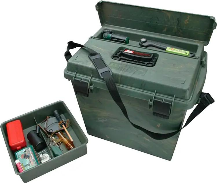 Коробка универсальная MTM Sportsmen’s Plus Utility Dry Box с плечевым ремнем. Цвет - камуфляж - изображение 1