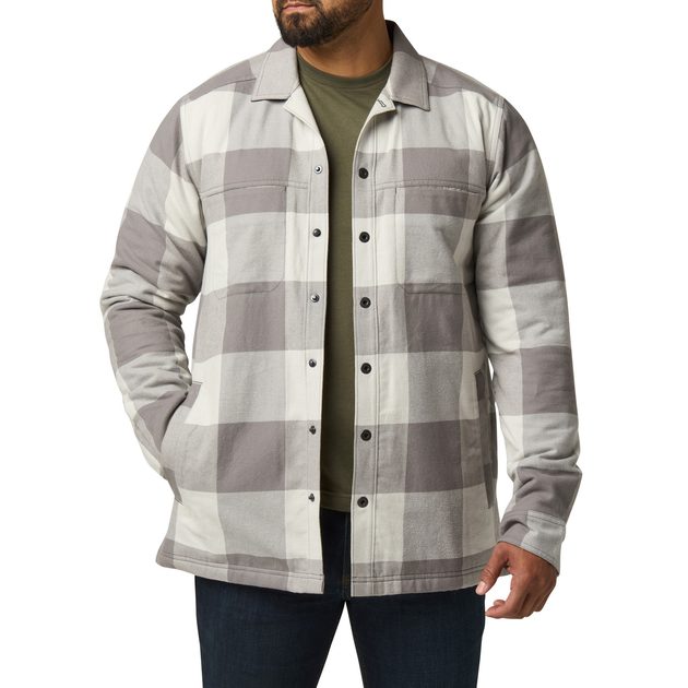 Куртка тактическая демисезонная 5.11 Tactical® Seth Shirt Jacket S Overcast Grey Check - изображение 1