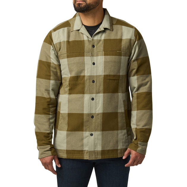 Куртка тактична демісезонна 5.11 Tactical® Seth Shirt Jacket S Field Green Check - зображення 1