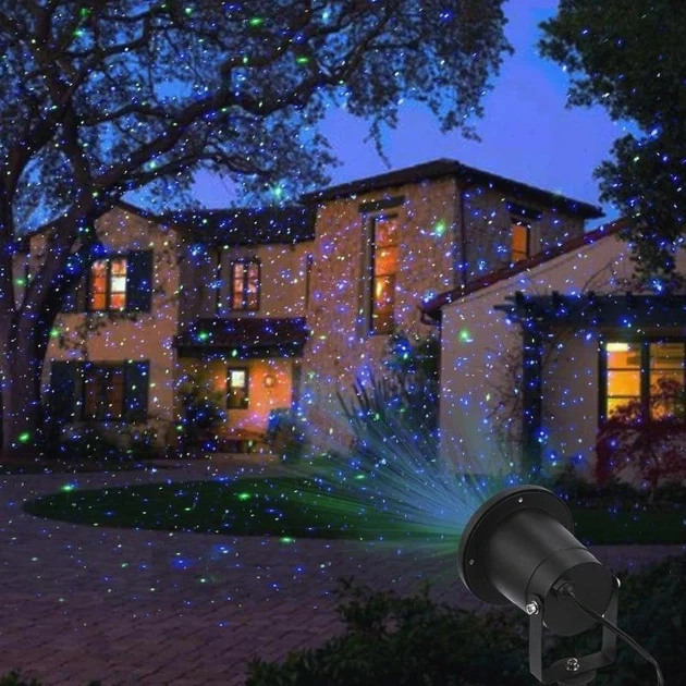 Лазерный проектор - гирлянда на дом STAR SHOWER Laser Light праздничное освещение движущиеся точки - изображение 6
