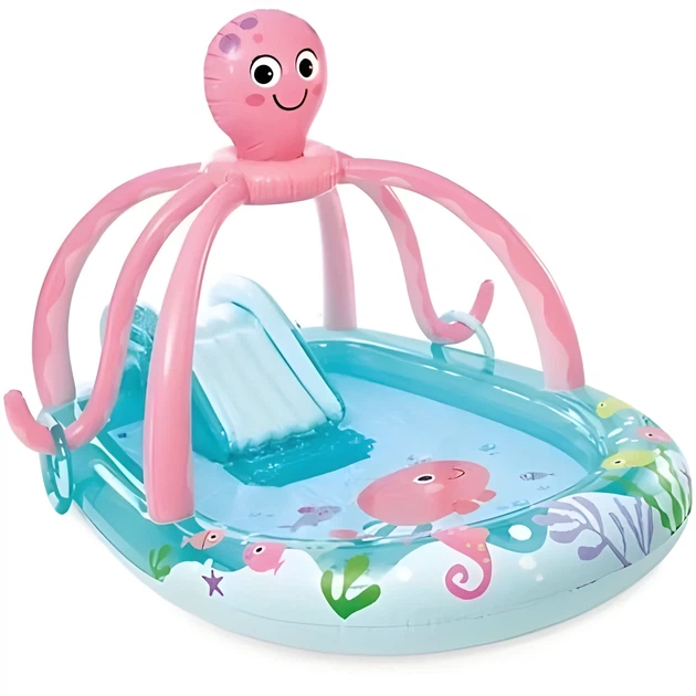 Надувной игровой центр с бассейном 229 л Intex Интекс Осьминог 234 x 183 x 150 см - изображение 3