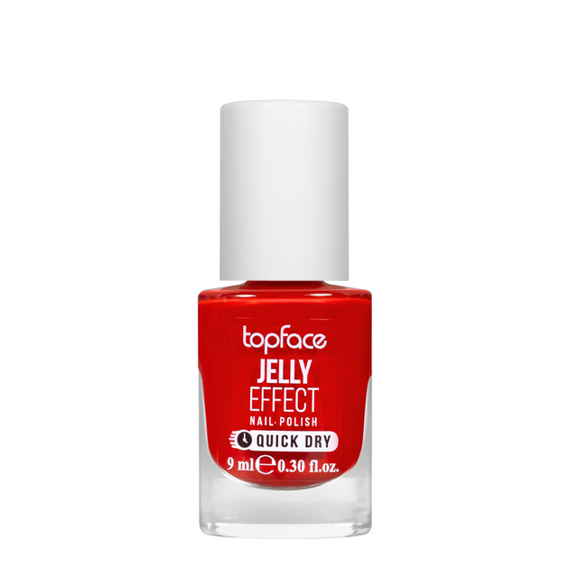 Лак для нігтів topface Jelly Effect Nail Polish швидковисихаючий № 62 Помаранчево-червоний (PT110) - Фото 1 Лак для нігтів topface Jelly Effect Nail Polish швидковисихаючий № 62 Помаранчево-червоний (PT110) - изображение 1