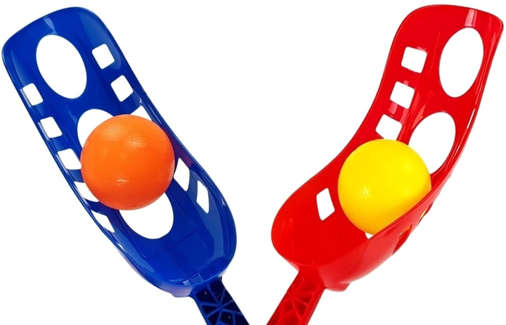 Zestaw gier sportowych LEAN Toys 4 w 1 Zręcznościowe Piłka Nożna Bramka Frisbee (5904204752206) - obraz 8