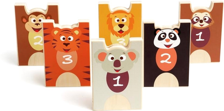 Zestaw do zabawy Scratch Stacking And Bowling Game Animals (5414561825531) - obraz 3