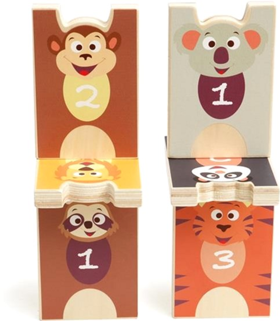 Zestaw do zabawy Scratch Stacking And Bowling Game Animals (5414561825531) - obraz 4