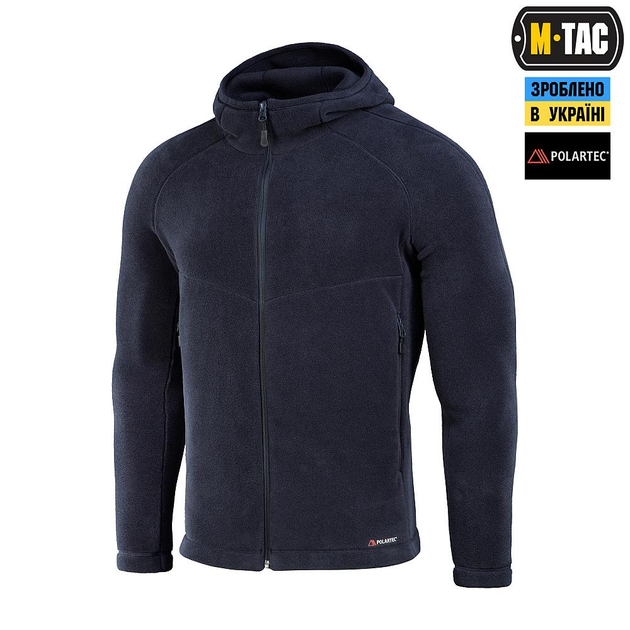 Тактична флісова кофта M-Tac Sprint Fleece Polartec, розмір XS, колір Dark Navy Blue - изображение 1