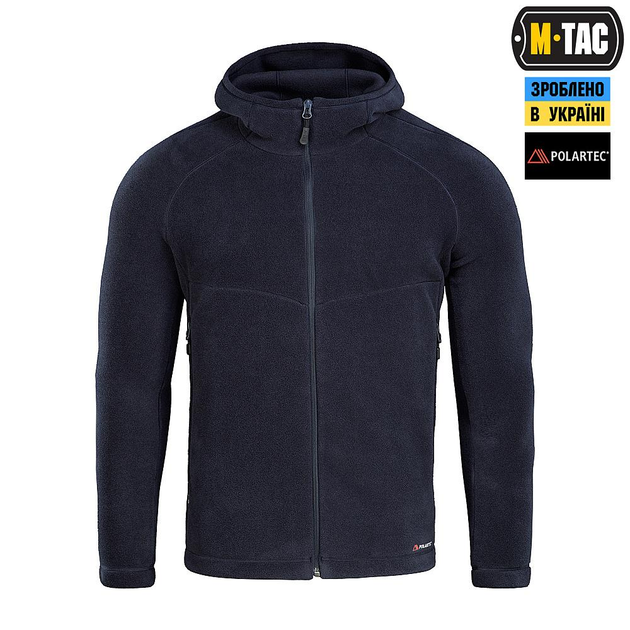 Тактична флісова кофта M-Tac Sprint Fleece Polartec, розмір XS, колір Dark Navy Blue - изображение 2