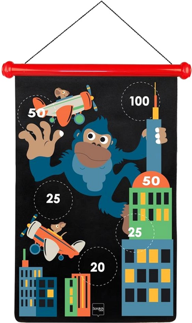 Rzutki magnetyczne Scratch Małpka w mieście L (5414561820406) - obraz 3