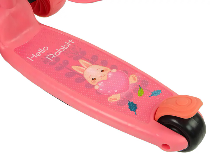 Hulajnoga dziecięca LEAN Toys Balansowa Trójkołowa Różowa (5904665995280) - obraz 3
