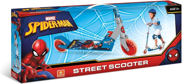 Самокат дитячий Mondo Spiderman Синьо-помаранчевий (8001011286874) - зображення 4