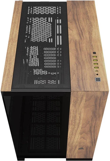 Корпус Corsair 6500X Mid-Tower Black/Walnut Wood (CC-9011282-WW) - зображення 3