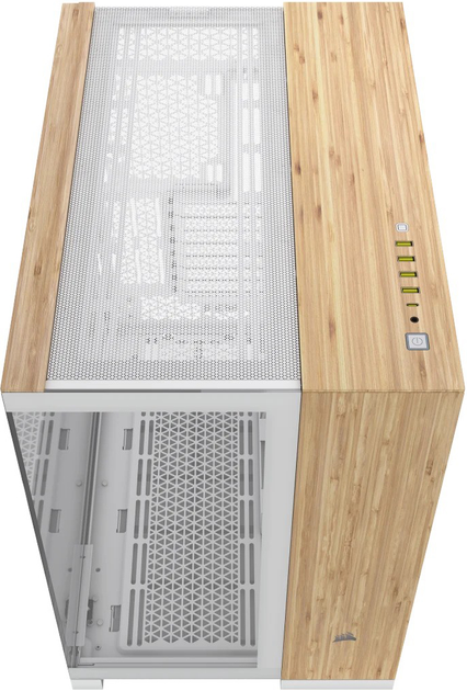 Корпус Corsair 6500X Mid-Tower White/Bamboo Wood (CC-9011284-WW) - зображення 3