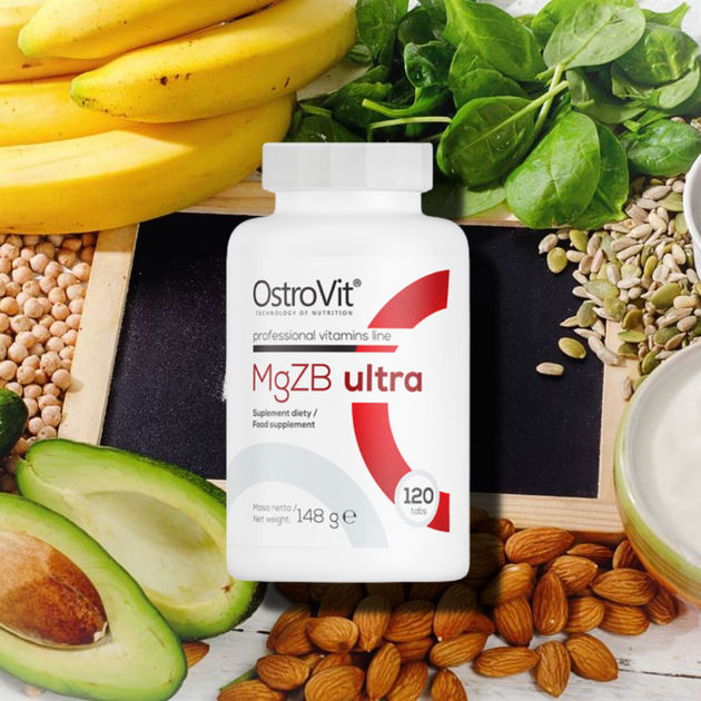 Мультимінерали для спорту OstroVit MgZB ultra 120tab вітаміни та мінерали - зображення 4