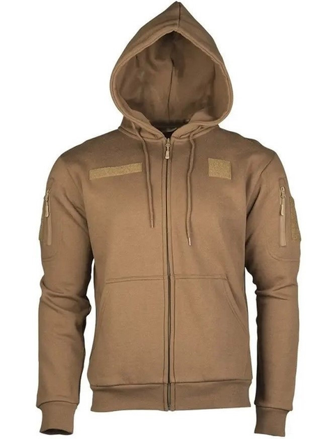 Реглан з капюшоном на блискавці "Tactical hoodie" Койот 11472019 розмір M - зображення 1