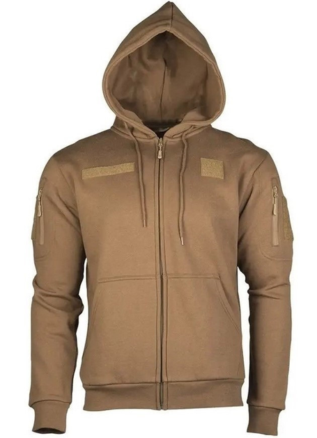 Реглан з капюшоном на блискавці "Tactical hoodie" Койот 11472019 розмір 3XL - зображення 1