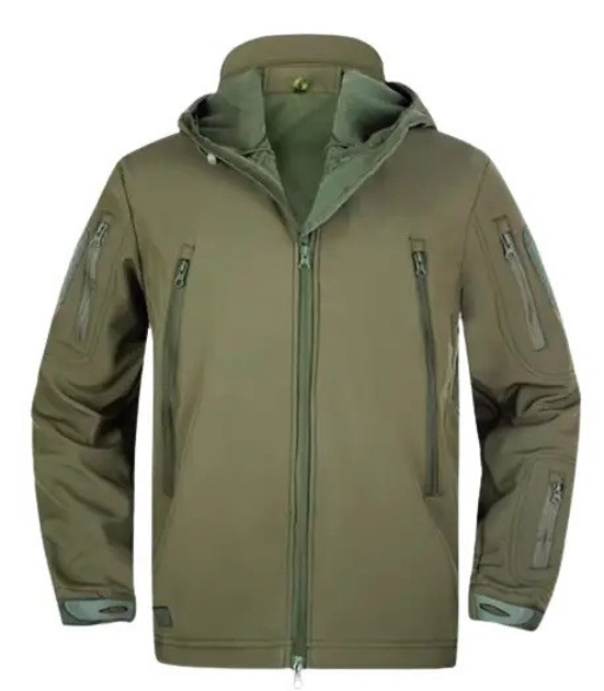 Куртка флісова з підкладкою Solve KT6001001 Shark Skin Softshell Assault Олива розмір 3XL - зображення 1