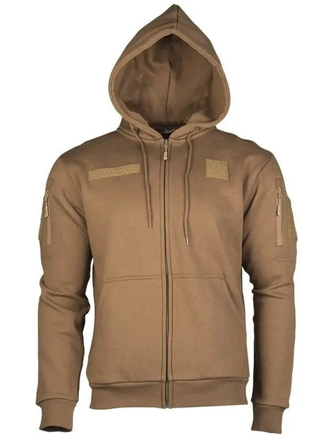 Реглан с капюшоном на молнии "Tactical hoodie" Койот 11472019 размер S - изображение 1