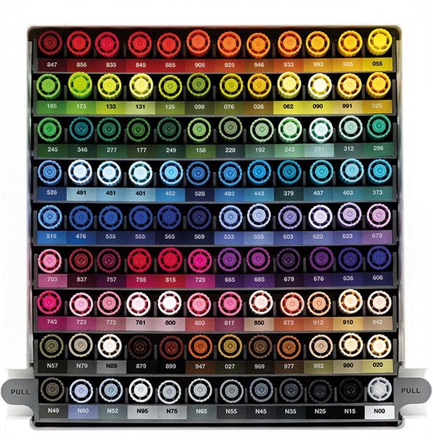 Organizer na biurko Tombow ABT Dual Brush Pen z flamastrami Biały (4003198106024) - obraz 3