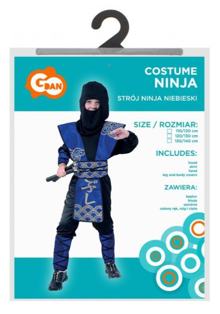 Strój karnawałowy Godan Ninja 110-120 cm (5901238643982) - obraz 1