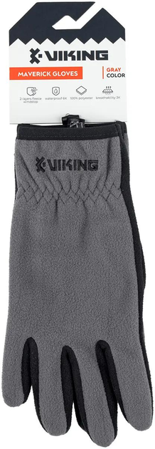 Рукавички Viking Fishing Maverick Gloves XL (fleece) classic к:grey-graphite - зображення 2