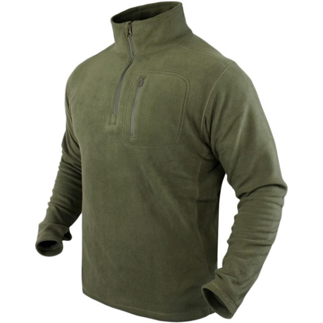 Кофта Condor-Clothing Quarter Zip Pullover. L. Olive drab - зображення 1