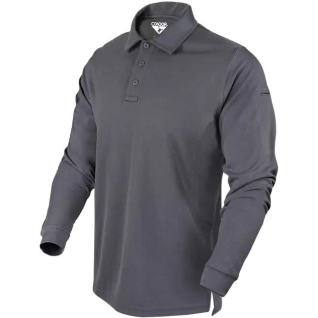 Теніс поло Condor-Clothing Long Sleeve Performance Tactical Polo. XXXL. Graphite - изображение 1