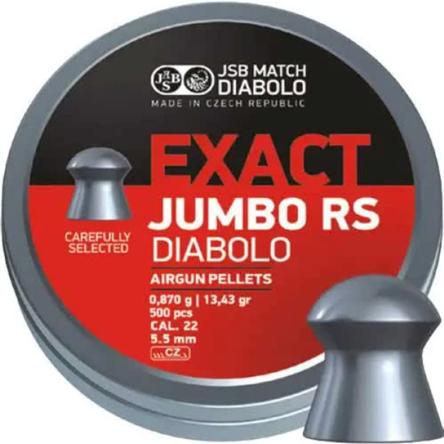 Свинцеві кулі JSB Diabolo Exact Jumbo RS 0.87 г 250 шт. - зображення 1