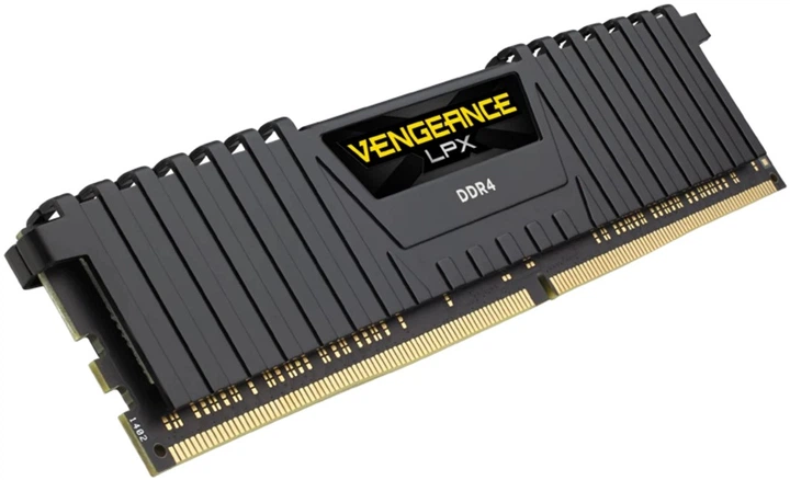 Оперативна пам'ять Corsair DDR4-2666 131072MB PC4-21300 (Kit of 4x32768) VENGEANCE LPX Black (CMK128GX4M4A2666C16) - зображення 4