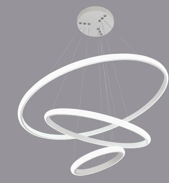 Керована світлодіодна люстра LATTE 75W 3R-ON/OFF-600x1100-WHITE/WHITE-220-IP20 - Фото 2 Керована світлодіодна люстра LATTE 75W 3R-ON/OFF-600x1100-WHITE/WHITE-220-IP20 - зображення 2