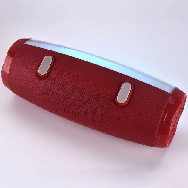 Портативная беспроводная Bluetooth колонка TG-165 C LED с RGB подсветкой red - изображение 5