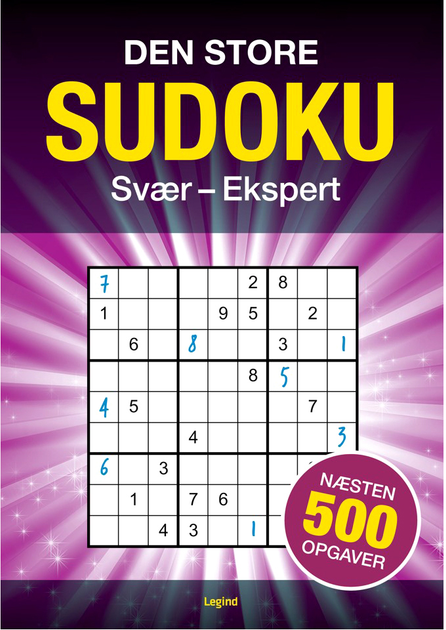 Головоломка Legind Big Sudoko від складної до експертної 500 завдань (9788775375196) - зображення 1