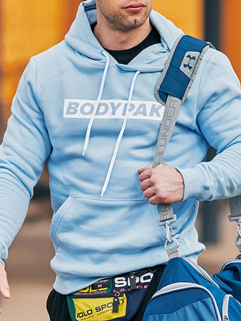 Bluza męska z kapturem kangurka BODYPAK XXL Niebieska (1000000000059) - obraz 3