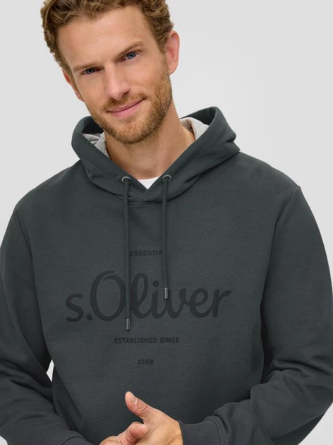 Худі чоловіче s.Oliver 10.3.11.14.140.2135751-98D1 L Сіре (4099974171010) - зображення 5