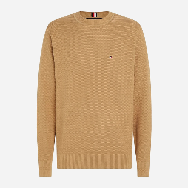 Sweter męski bawełniany Tommy Hilfiger Regular Fit MW0MW31576 M Beżowy (8720644215029) - obraz 5