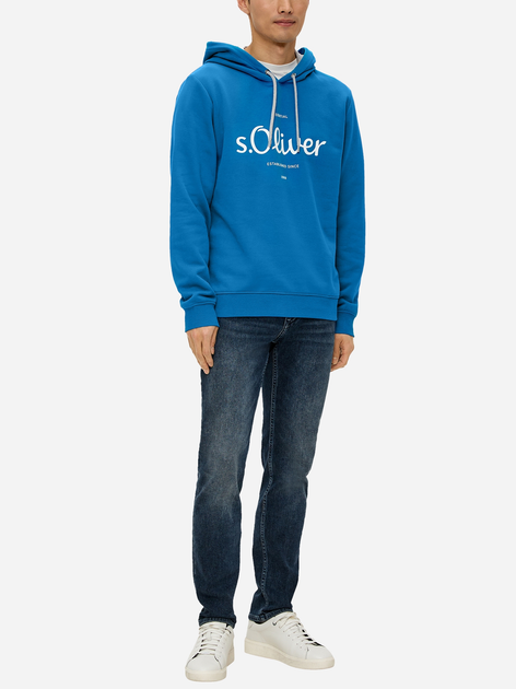 Bluza męska z kapturem s.Oliver Sweatshirt langarm 10.3.11.14.140.2138654-55D1 S Granatowa (4099974735922) - obraz 3