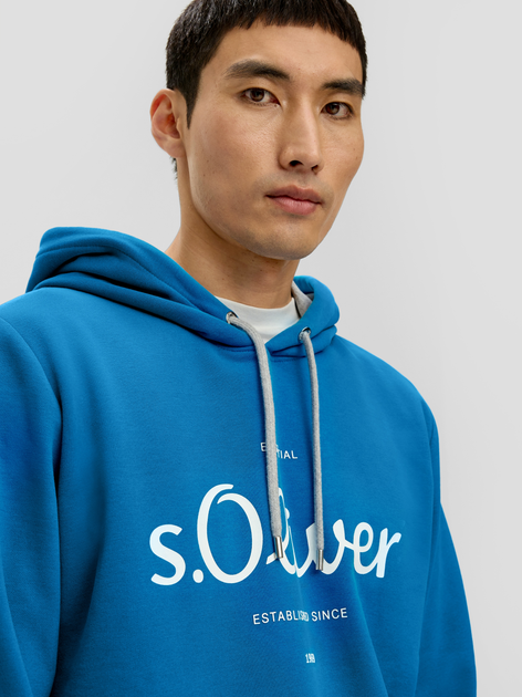 Bluza męska z kapturem s.Oliver Sweatshirt langarm 10.3.11.14.140.2138654-55D1 S Granatowa (4099974735922) - obraz 4