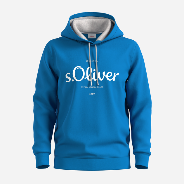 Bluza męska z kapturem s.Oliver Sweatshirt langarm 10.3.11.14.140.2138654-55D1 S Granatowa (4099974735922) - obraz 5