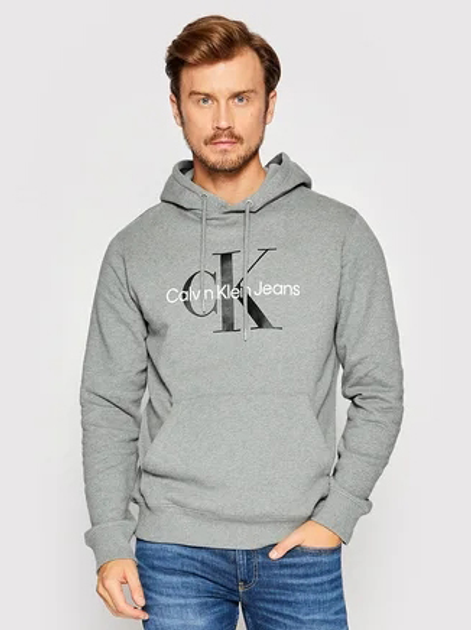 Худі чоловіче Calvin Klein Jeans J30J320934-P2D M Сіре (8719855867288) - зображення 1