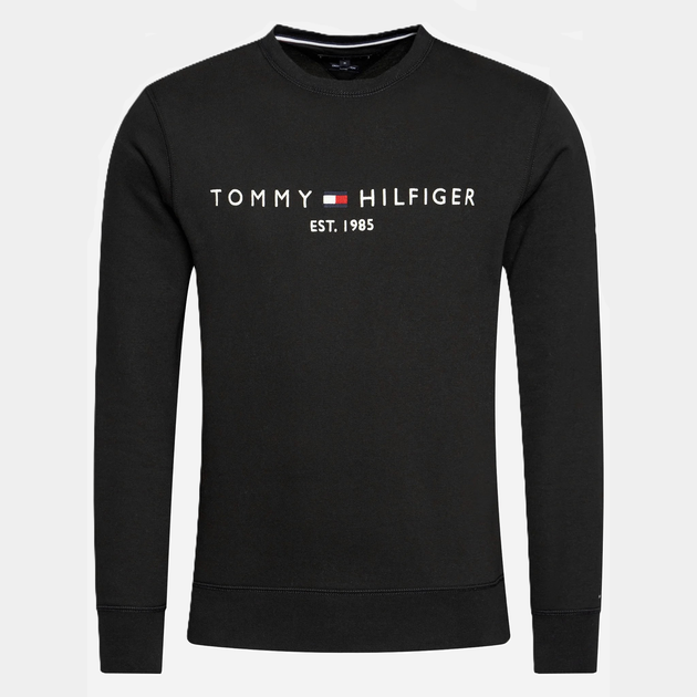 Bluza bez kaptura męska Tommy Hilfiger MW0MW11596-BDS L Czarna (8720113873187) - obraz 4