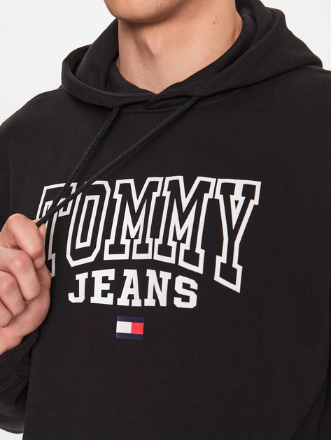 Худі чоловіче Tommy Jeans DM0DM16792-BDS 2XL Чорне (8720644518809) - зображення 4