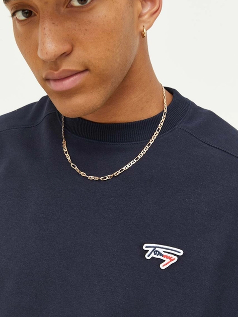 Світшот оверсайз чоловічий Tommy Jeans DM0DM16796-DW5 M Темно-синій (8720644517734) - зображення 4