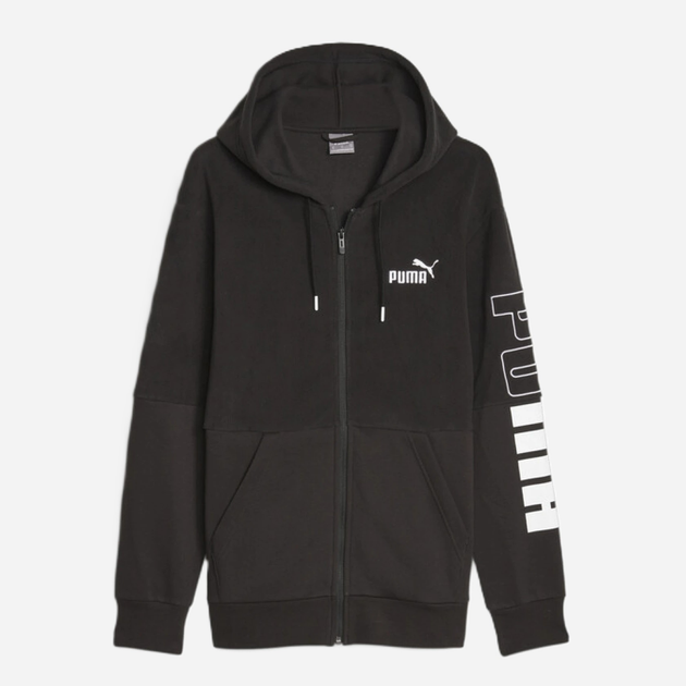 Bluza męska rozpinana streetwear z kapturem Puma Power Winterized Full-Zip Hoodie Fl 67591401 S Czarna (4099683851401) - obraz 3