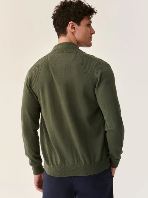 Sweter męski rozpinany na zamek Tatuum SWET T2219.356 XXL Khaki (5900142173806) - obraz 2