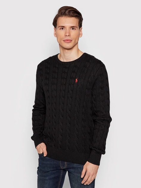 Sweter męski bawełniany Polo Ralph Lauren PRL710775885012 L Czarny (3616418606122) - obraz 1