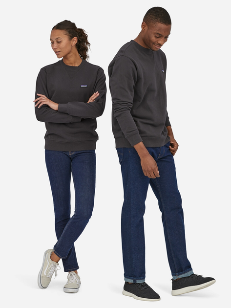 Світшот оверсайз чоловічий Patagonia Regenerative Organic Certified™ Cotton Crewneck Sweatshirt 26346-INBK XL Чорний (195699165250) - зображення 3
