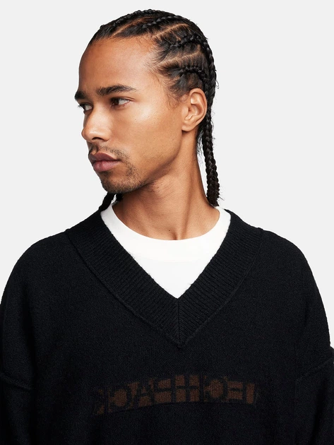 Пуловер чоловічий Nike Tech Pack Knit Jumper FB7809-010 L Чорний (196969126292) - зображення 3