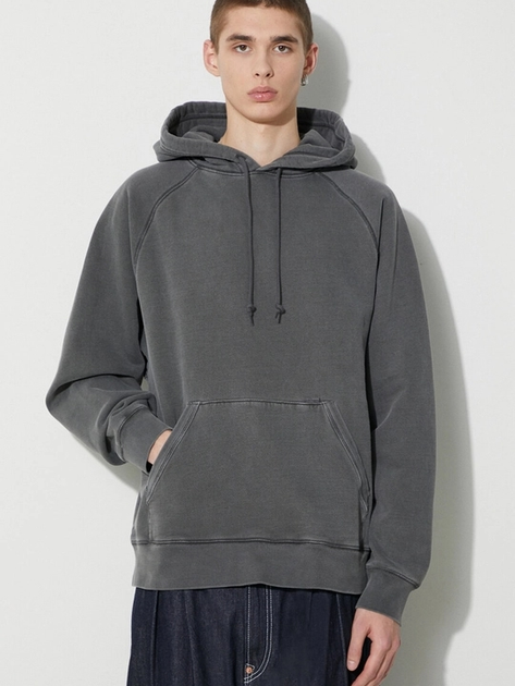 Bluza męska z kapturem Carhartt WIP Hooded Taos Sweat "Flint" I032923-654GD S Szara (4064958783558) - obraz 1